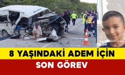 Kazada ölen 8 yaşındaki Adem Poyraz için son görev