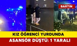 Kız öğrenci yurdunda asansör düştü: 1 yaralı