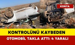 Kontrolünü kaybeden otomobil takla attı: 4 yaralı