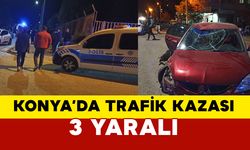 Konya’da Trafik Kazası: 3 Yaralı