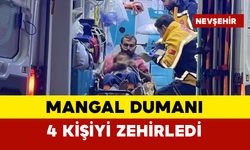 Mangal dumanı 4 kişiyi zehirledi