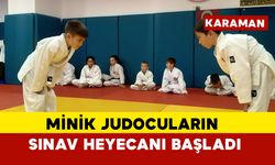 Minik judocuların sınav heyecanı başladı