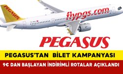 Pegasus'tan yeni uçak bileti kampanyası:  9€ dan başlayan indirimli rotalar açıklandı