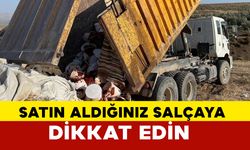 Sağlığa uygun olmayan 6 buçuk ton salça imha edildi