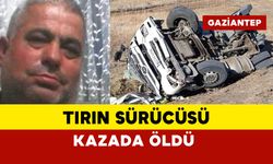 Şarampole devrilen tırın sürücüsü kazada öldü