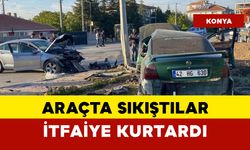 Sıkıştıkları Araçtan İtfaiye Çıkardı