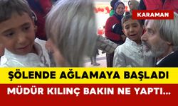 Sünnet şöleninde ağlamaya başladı... Müdür Kılınç bakın ne yaptı