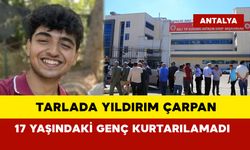 Tarlada yıldırım çarpan 17 yaşındaki genç kurtarılamadı