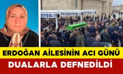 Taşkaleli emekli öğretmenin eşi dualarla defnedildi