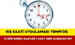 TBMM kış saati uygulaması için çalışma başlattı: 13 gün sonra saatler 1 saat geri alınacak mı?