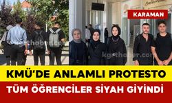 Üniversite öğrencileri siyah giyinerek kadın cinayetlerini protesto etti