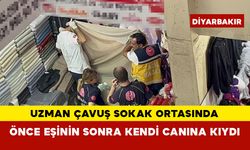 Uzman çavuş sokak ortasında önce eşinin sonra kendi canına kıydı