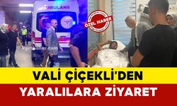 Vali Çiçekli, Karaman’da kazada yaralananları hastanede ziyaret etti