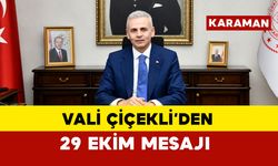 Vali Çiçekli'den 29 Ekim Mesajı: "Çok çalışacağız, daha çok üreteceğiz"