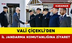 Vali Çiçekli'den İl Jandarma Komutanlığına Ziyaret