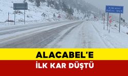 Antalya Alaçebel'e Yılın İlk Karı Düştü