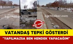 Araç Yoğunluğuna Vatandaş Tepkisi "Yapılmazsa Ben Hendek Yapacağım”