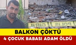 Balkon çöktü: 4 çocuk babası adam metrelerce yükseklikten düşerek öldü