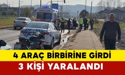 Bartın’da Zincirleme Kaza: 4 Araç Birbirine Girdi, 3 Yaralı