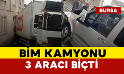 BİM Kamyonu 3 Aracı Hurdaya Çevirdi