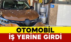 Bodrum'da Otomobil İş Yerine Girdi