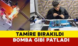 Bursa İznik’te Telefon Tamir Dükkanında Patlama: Şişen Batarya Alev Aldı