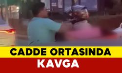 Eskişehir'de Cadde Ortasında Yumruklu Kavga