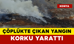 Çöplük Yangını Paniğe Yol Açtı