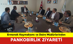 Ermenek Kaymakamı ve Daire Müdürlerinden Pankobirlik Ziyareti