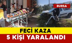 Feci kazada 5 kişi yaralandı