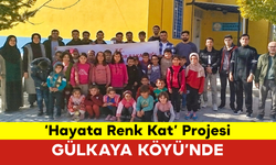 Gönüllüler, ‘Hayata Renk Kat’ Projesiyle Gülkaya Köyü’nde