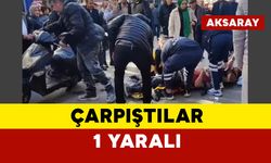 Hafif ticari araçla motor çarpıştı: 1 yaralı