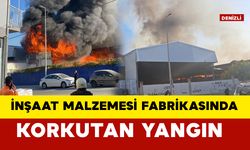 İnşaat Malzemesi Fabrikasında Yangın Çıktı