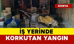 İş Yerinde Çıkan Yangın Korkuttu