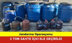 Jandarma Operasyonu: 3 Ton Sahte İçki Ele Geçirildi