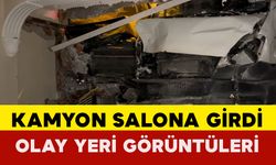 Kamyonet Evin Salonuna Girdi