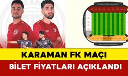 Karaman FK - Beyoğlu Yeni Çarşı Maçı Bilet Fiyatları Açıklandı!