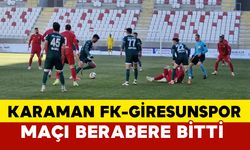 Karaman FK, Giresunspor ile Berabere Kaldı