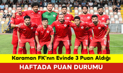 Karaman FK’nın Evinde 3 Puan Aldığı Haftada Puan Durumu