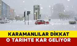 Karaman'a Soğuk Hava ve Kar Yağışı Geliyor