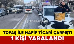 Karaman’da Tofaş ile hafif ticari araç çarpıştı: 1 yaralı