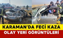 Karaman’da feci kazada otomobil takla attı: 1 yaralı