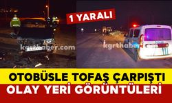 Karaman’da gece saati korkutan kaza: 1 yaralı