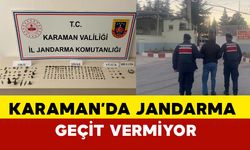 Karaman'da Jandarma'dan tarihi eser operasyonu