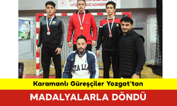 Karamanlı Güreşçiler Yozgat’tan Madalyalarla Döndü