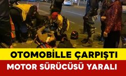 Kayseri Melikgazi’de Otomobilin Çarptığı Motosiklet Sürücüsü Yaralandı