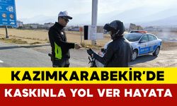 Kazımkarabekir'de "Kaskınla Yol Ver Hayata" Uygulaması Beğeni Topladı