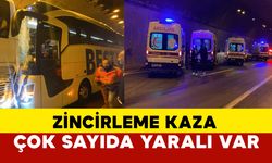 Kocaeli TEM Otoyolu’nda Zincirleme Kaza: 14 Yaralı