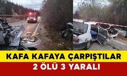 Konya'da kafa kafaya çarpıştışlar: 2 ölü 3 yaralı