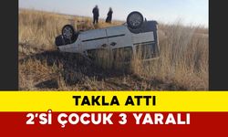 Kulu’da Hafif Ticari Araç Takla Attı: 2’si Çocuk 3 Yaralı